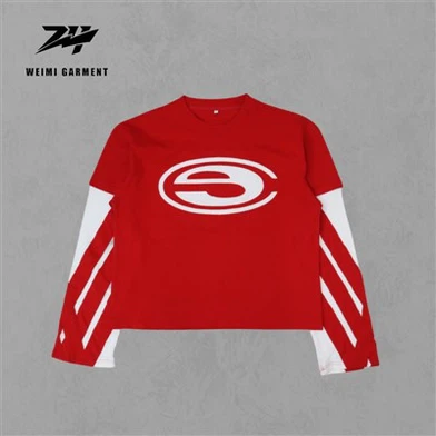 Двухслойные футболки с длинными рукавами Varsity